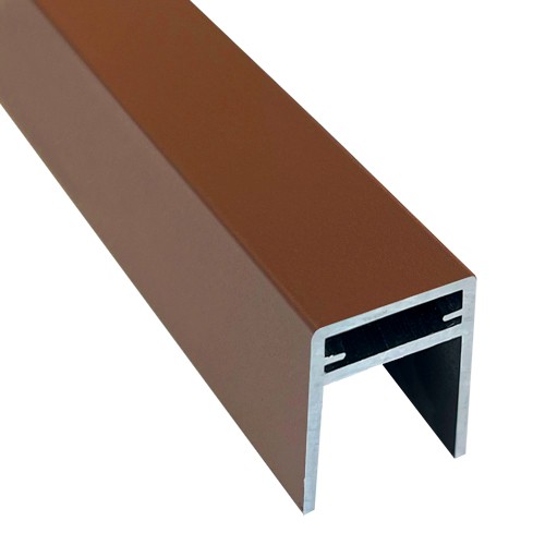 П-профиль Алюминиевый EasyDecking 35x25 Коричневый купить в Ижевске