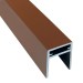 П-профиль Алюминиевый EasyDecking 35x25 Коричневый купить в Ижевске