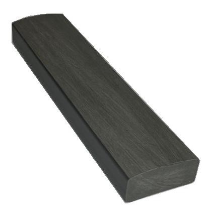 Лавочный брус Ecodecking Некст полнотелый брашированный 70х35 графит купить в Ижевске