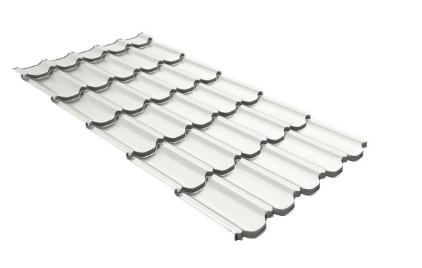 Металлочерепица квинта плюс с 3D резом 0,5 Satin RAL 9003 сигнальный белый купить в Ижевске