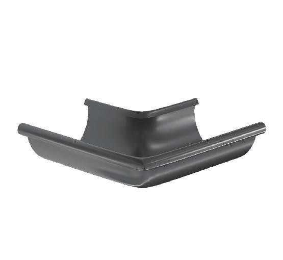 Водосток Aquasistem, система 150/100 -  Угол желоба, наружный 90° RAL 7024 Тёмно-серый купить в Ижевске