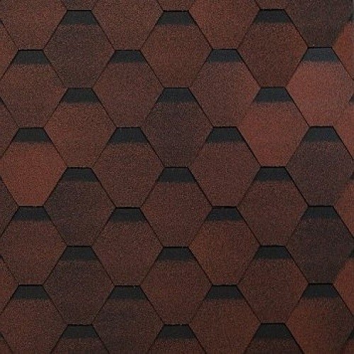 Гибкая черепица Shinglas, коллекция Оптима – Красный купить в Ижевске