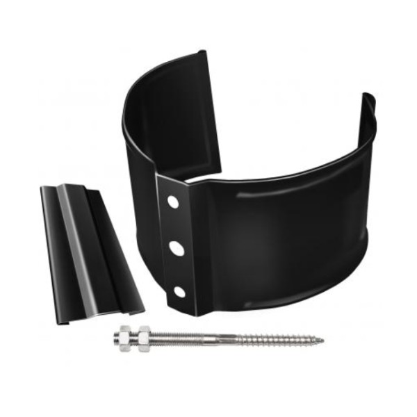 Водосток Grand Line 125x90 – Хомут трубы (на кирпич) RAL 9005 купить в Ижевске