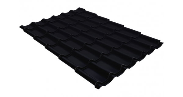 Металлочерепица классик GL 0,5 Quarzit lite RAL 9005 черный купить в Ижевске