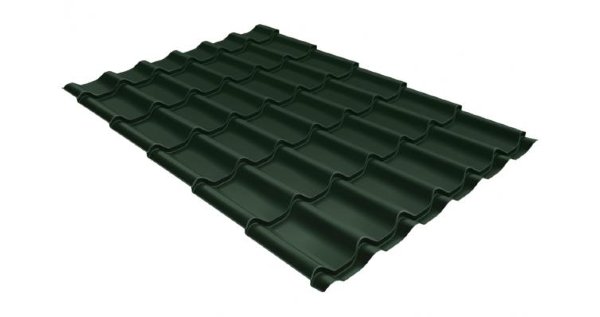 Металлочерепица классик 0,5 Satin RR 11 темно-зеленый купить в Ижевске