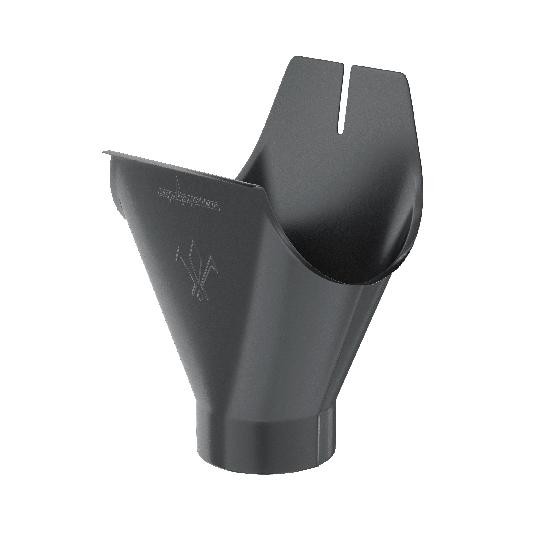 Водосток Aquasistem, система 125x90 - Воронка желоба RAL 7024 Тёмно-серый купить в Ижевске